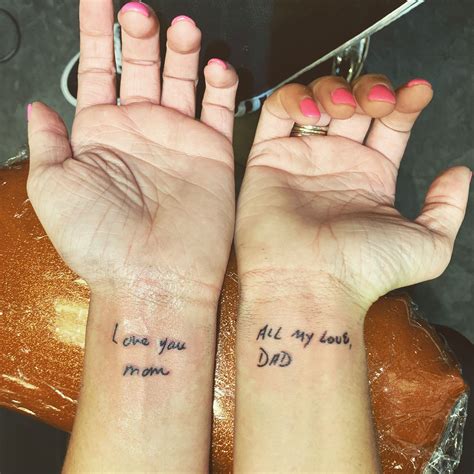 mom tattoos on wrist